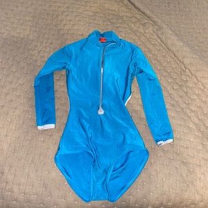 Blue yumiko with open back